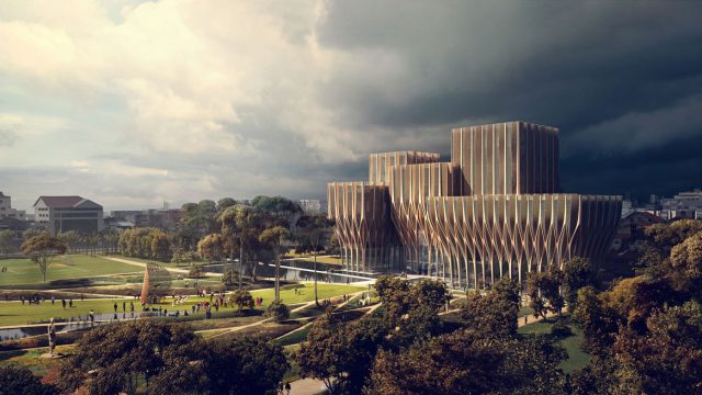 Zaha Hadid Unveil Sleuk Rith Institute Design