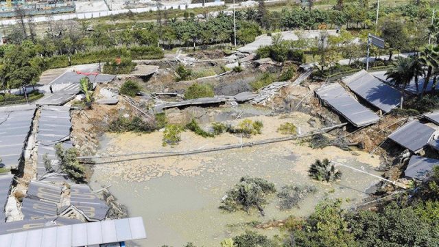 Eight-lane Highway Collapses in China
