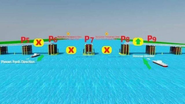 Final Installation of the Iron Bridge to Be Completed After Khmer New Year