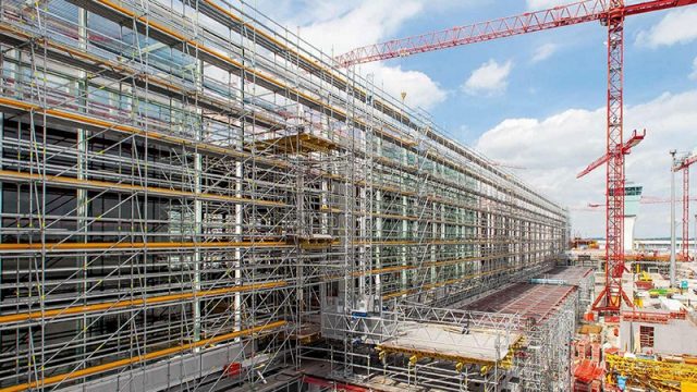 Scaffolding in the construction industry