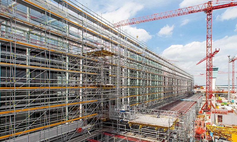 Scaffolding in the construction industry