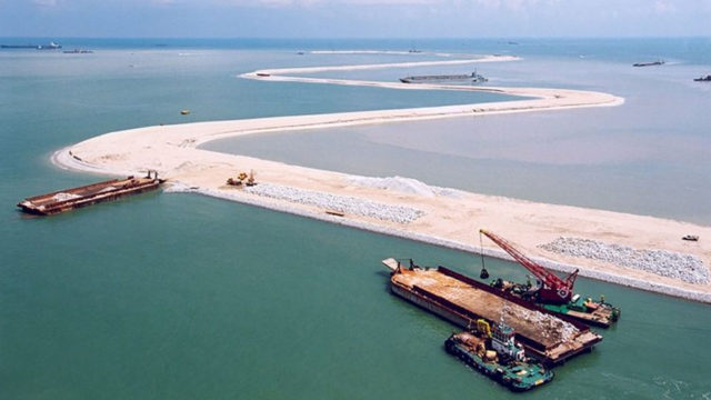 Sand from Cambodia contributing to Singapore land growth