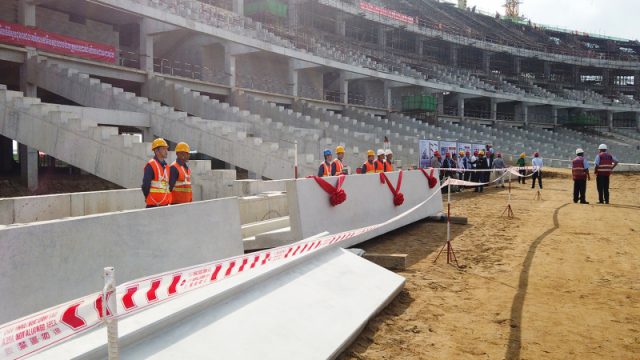 Seat Installation Begins at Chinese-funded Morodok Techo Stadium