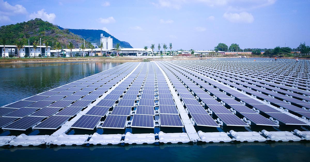 Comin Khmere installs 30,000 floating and curved roof solar panels in Kampot province