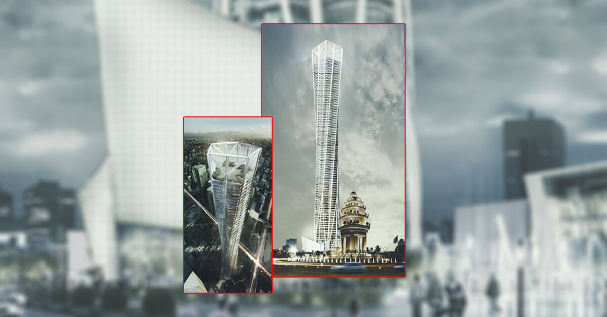 Has-architecture wins design competition with 485m MGN tower in Phnom Penh