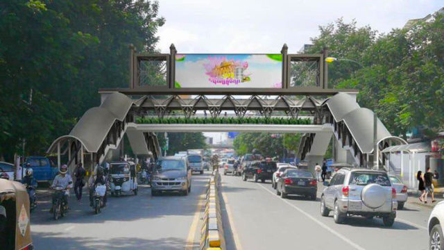 Two more pedestrian overpass projects planned for Phnom Penh