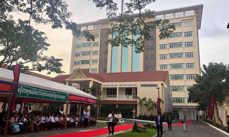 អគារតេជោសន្តិភាពកម្ពស់ ៩ជាន់ តម្លៃជាង២៣ លានដុល្លារ ដាក់សម្ពោធឲ្យប្រើប្រាស់ជាផ្លូវការ