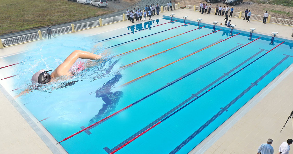 Koh Thom stadium swimming pool complete and ready for 2023 SEA Games SEA Game