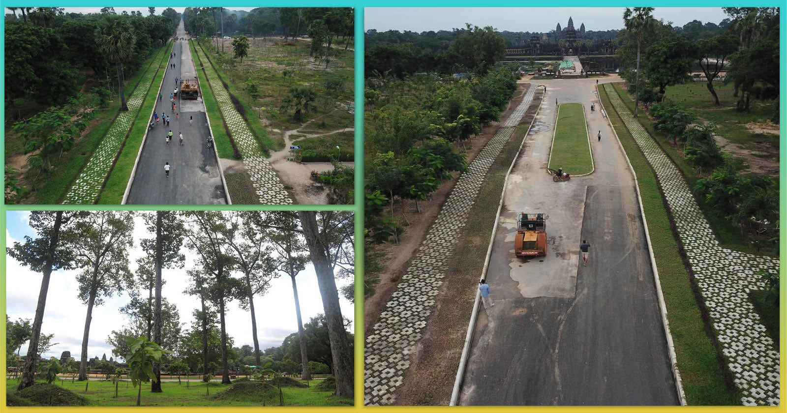 Renovation of Angkor Wat Front Area Reaching Completion