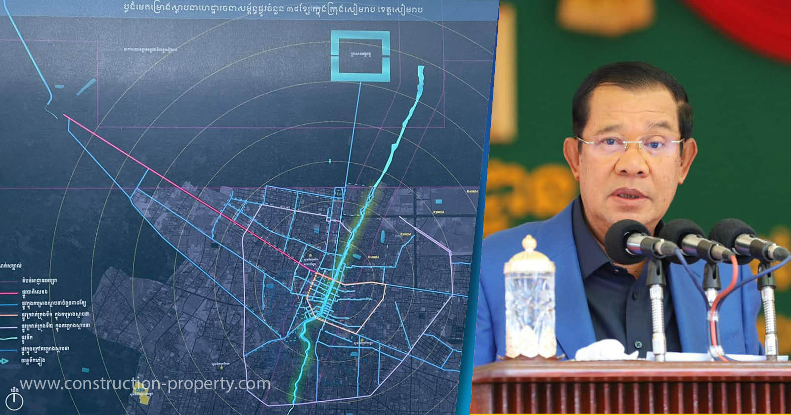 PM Hun Sen Officially Breaks Ground on 38-road Renovation Project in Siem Reap