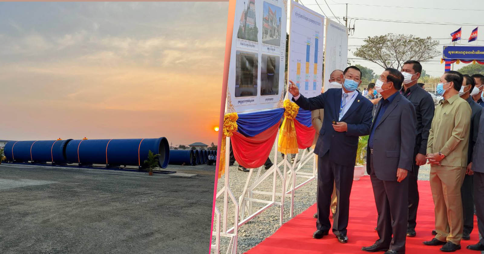 Ground Broken on Bakeng Water Treatment Plant, Chamkarmorn Plant Inaugurated