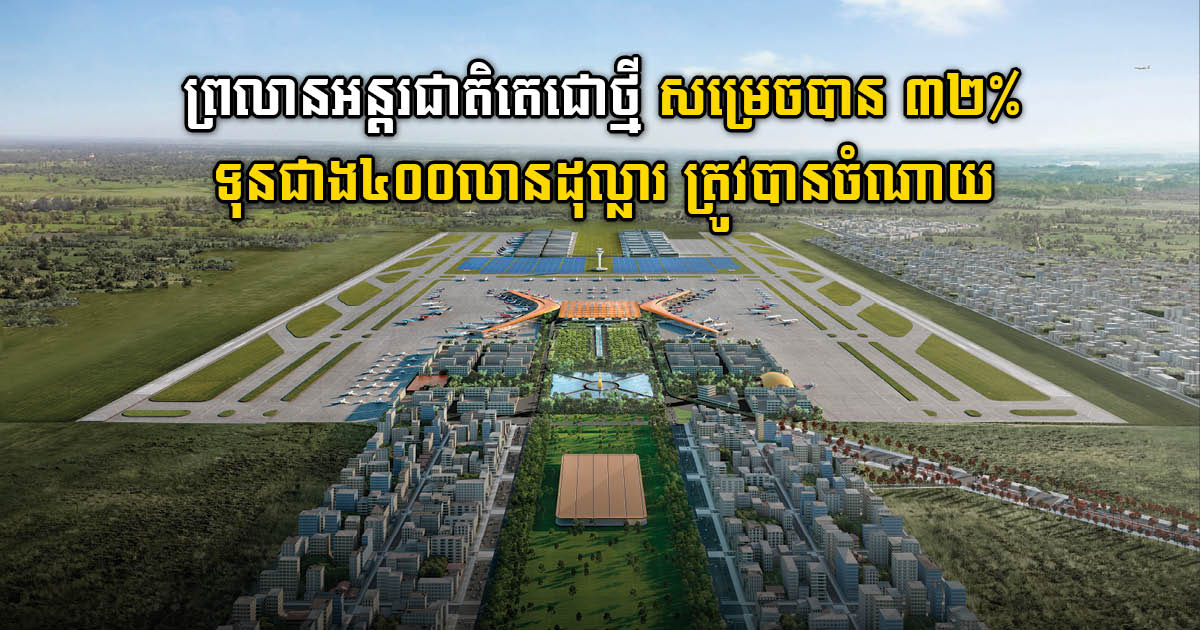 Construction of Techo International Airport 32% Complete; US$414m Spent