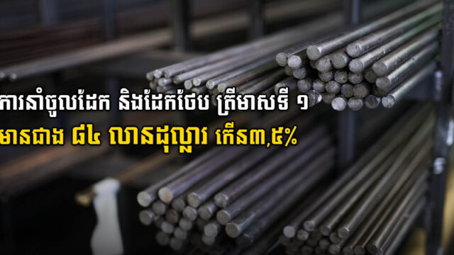 Iron & Steel Imports Value in Q1 at US$84 million, 3.5% Y-o-Y Increase