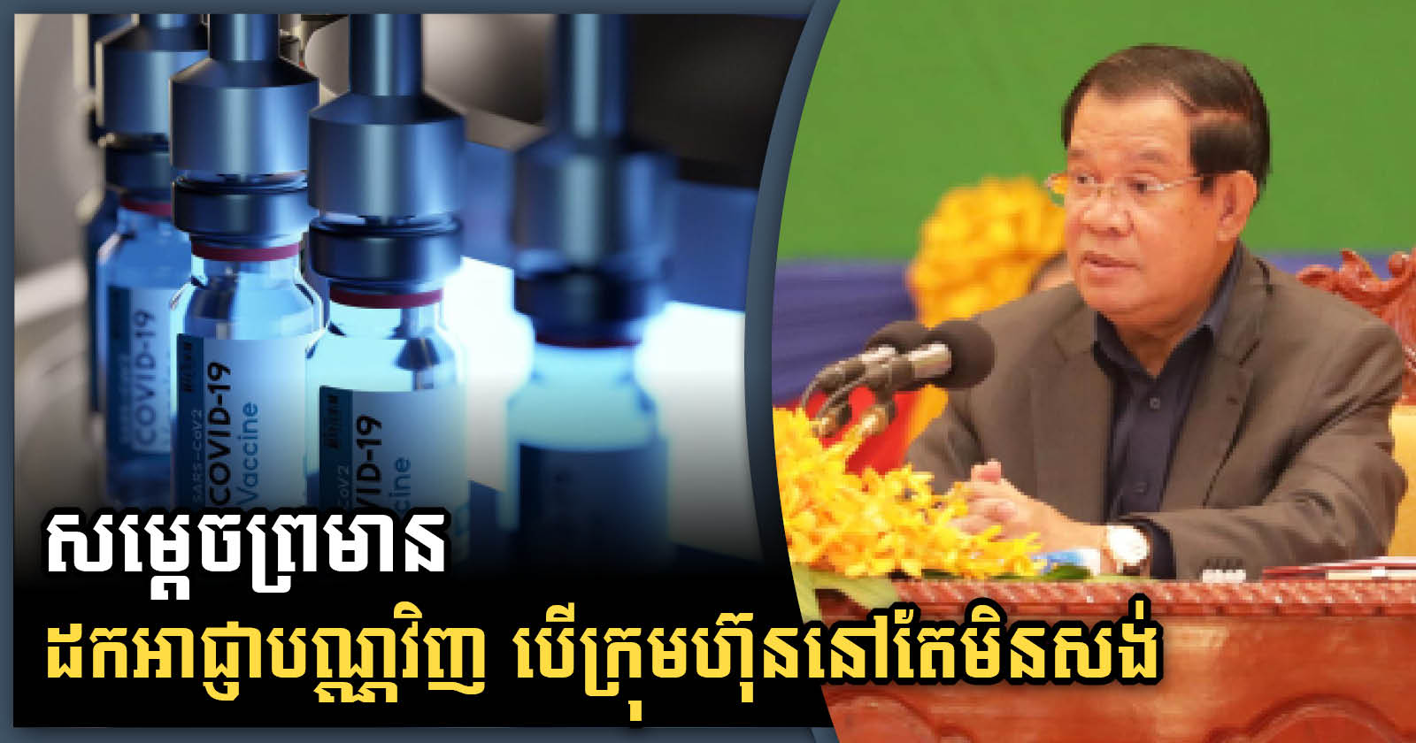 Gov’t to Inject Funds Building COVID-19 Vaccine Factory Should Licensed Firm Delay