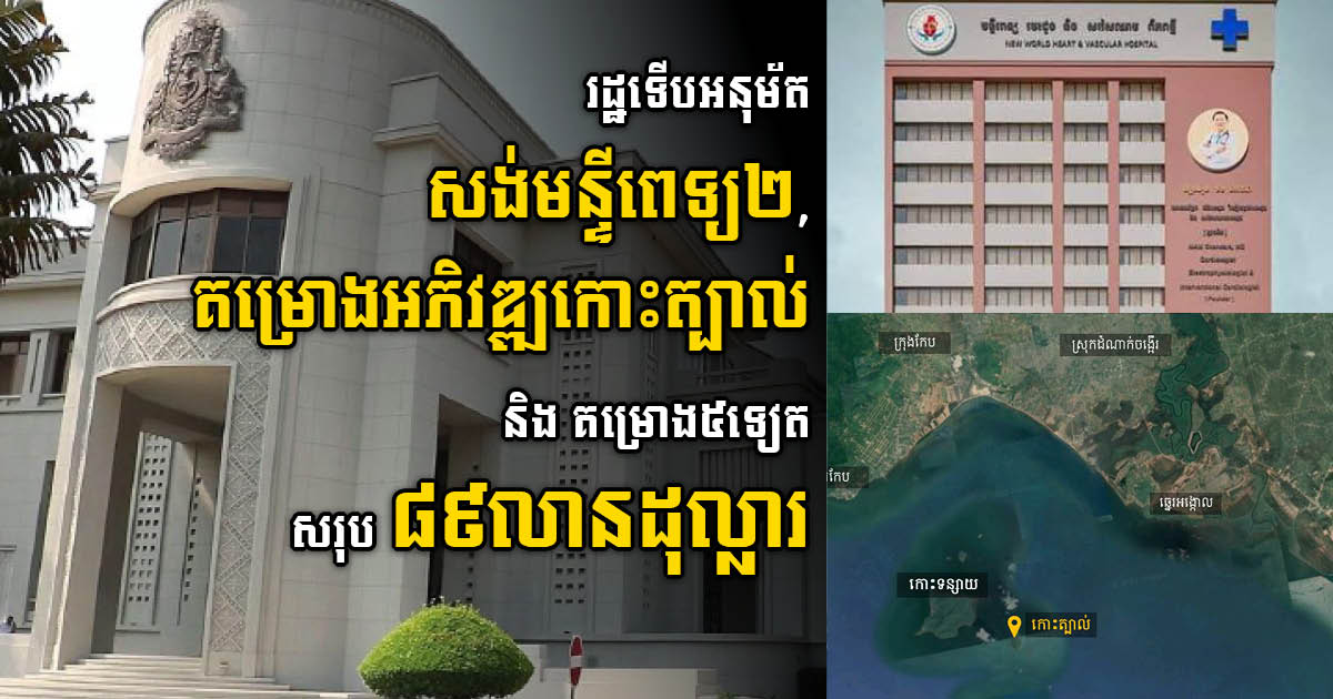 Eight Investment Projects Worth US$89m Approved for Kep, Kandal, K. Speu, K. Cham and PP