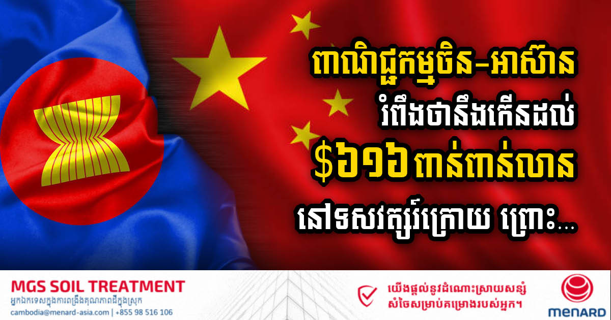 While China-Western Trade Tension Increases, China-ASEAN Trade Increases, with US$616bn Surge Projected