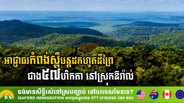 Kampong Speu Authorities Seize Over 57 Hectares of Forest Land in Oral District