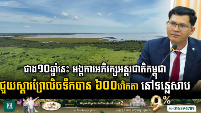 Conservation International Restores 600 Hectares of Flooded Forest in Tonle Sap Over 10 Years