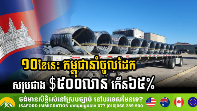 Cambodia Records USD 505m in Iron & Steel Imports, Showing Gradual Recovery of Construction Sector