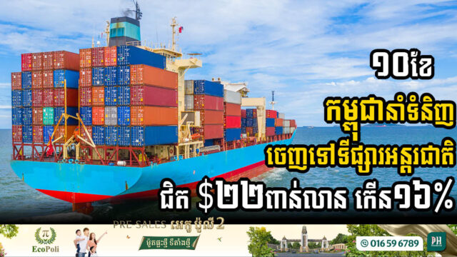 Cambodia’s Exports Surge by 16%, Reaching Nearly USD 22 Billion in 2024