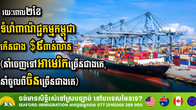 Cambodia’s Trade Surges to USD 9.44 Billion in Early 2025