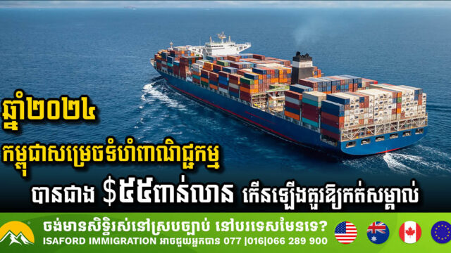 Cambodia’s Trade Volume Surges Past USD55 Billion in 2024