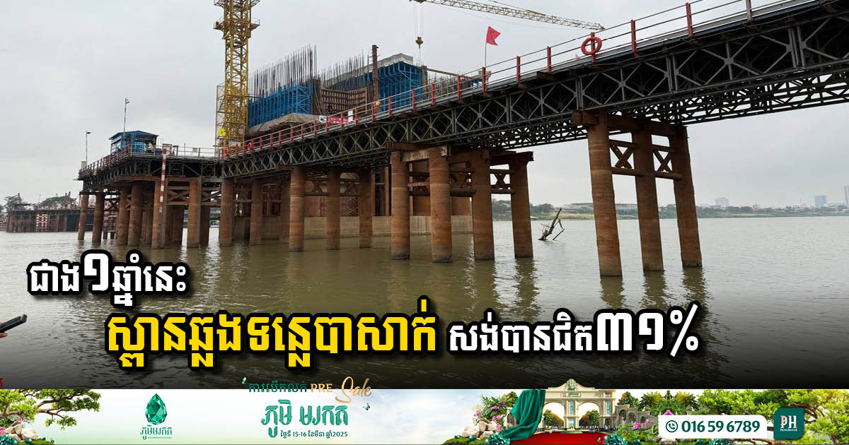 Progress Update on Bassac River Bridge Construction