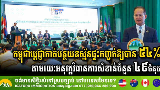 Cambodia Sets Ambitious Goal to Slash Greenhouse Gas Emissions by 54%