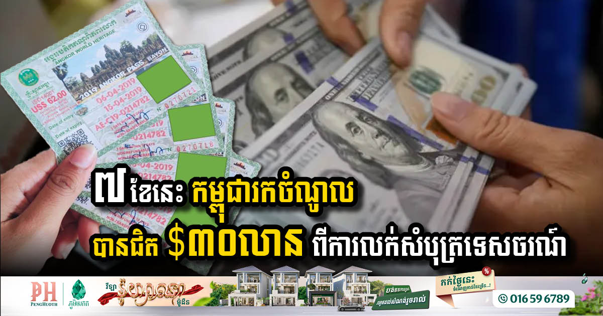 Cambodia Sees Impressive USD 30 Million in Ticket Sales from Iconic Tourist Destinations in 2025