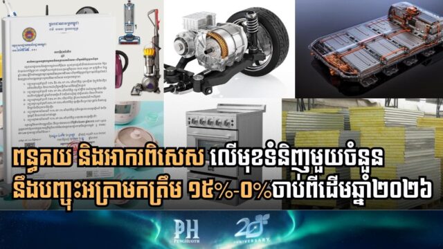 The government has decided to reduce customs duties and special taxes on certain goods starting in 2026.