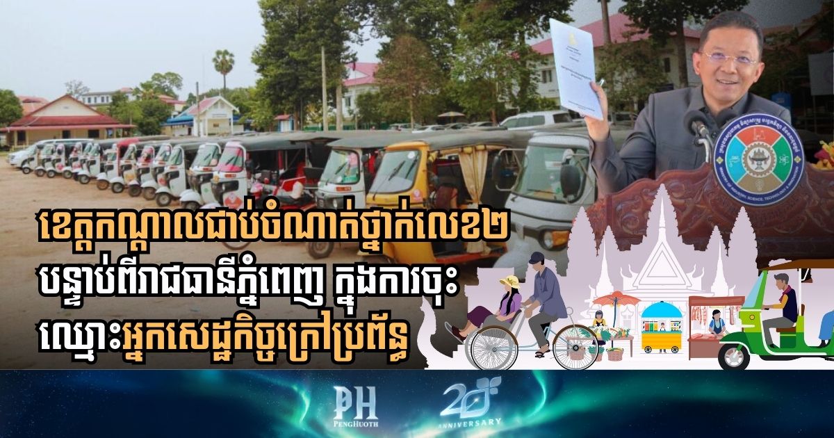 Kandal Province Ranks Second in Registering Informal Economy Workers