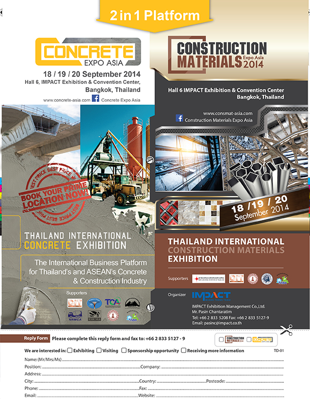 Bangkok to Host Two New Building Expos in 2014