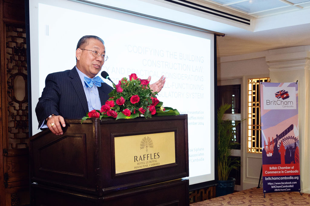 Dr. Sok Siphana Presents at Britcham