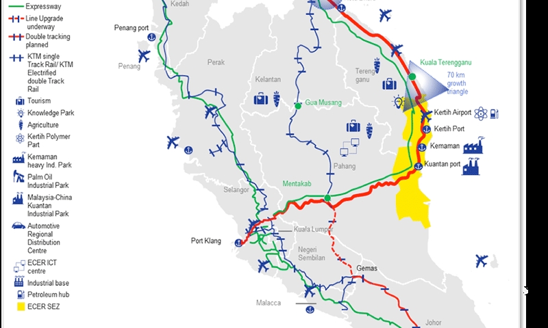 Malaysia Unveils Rail Route