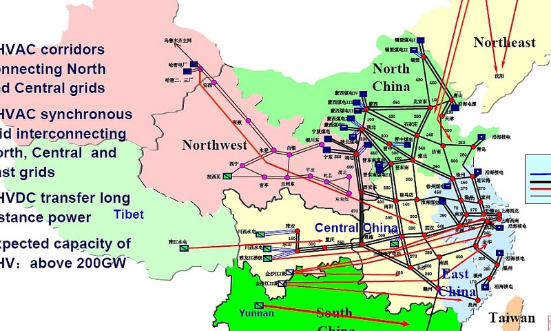 China Mulls Global Power Grid for 2050