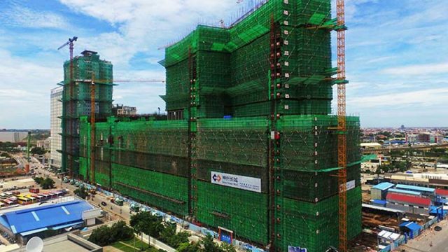The Bridge tops out