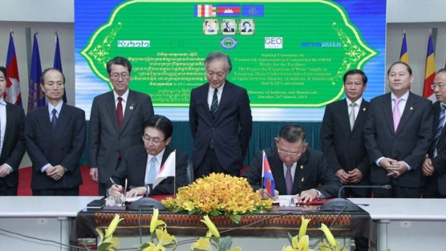 ជប៉ុនផ្តល់ជំនួយ ៣០លានដុល្លាអាមេរិក សាងសង់រោងចក្រទឹកស្អាត ជូនប្រជាជននៅខេត្តកំពង់ធំ