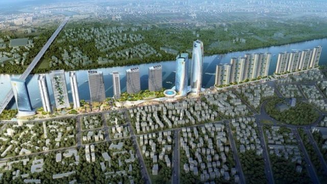 គម្រោងតាមដងទន្លេសាបរបស់ក្រុមហ៊ុនយក្សចិនជិតសាងសង់ហើយ