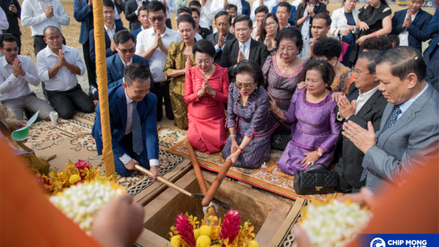 ជីប ម៉ុង លែន បើកការដ្ឋានសាងសង់គម្រោងថ្មីដ៏ធំអស្ចារ្យមួយទៀតលើផ្លូវ៥០ម៉ែត្រ