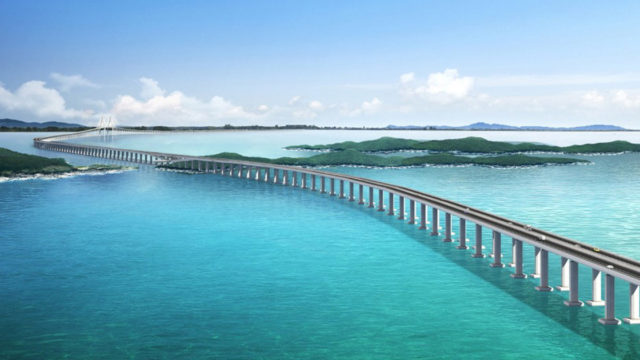 ចិនបានបញ្ចប់ការសាងសង់ស្ពានដ៏វែងជាងគេនៅអាស៊ាន