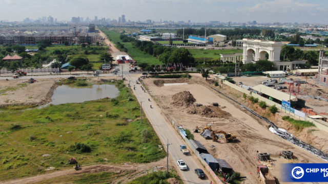 ជីបម៉ុងលែនរួមចំណែកកសាងផ្លូវ៣០ម៉ែត្រថ្មីកាត់តាមមុខខ្លោងទ្វារគម្រោងហ្គ្រេនភ្នំពេញស៊ីធី