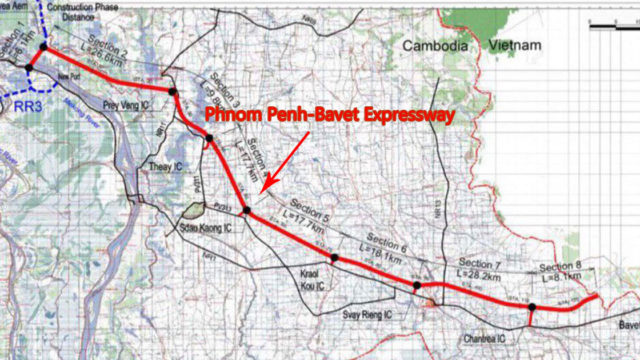 ក្រុមហ៊ុនចិនបង្ហាញគំរូប្លង់ ៣ សម្រាប់ផ្លូវល្បឿនលឿនភ្នំពេញ-បាវិត ដែលលឿនបំផុតគឺ១២០គីឡូម៉ែត្រក្នុងម៉ោង
