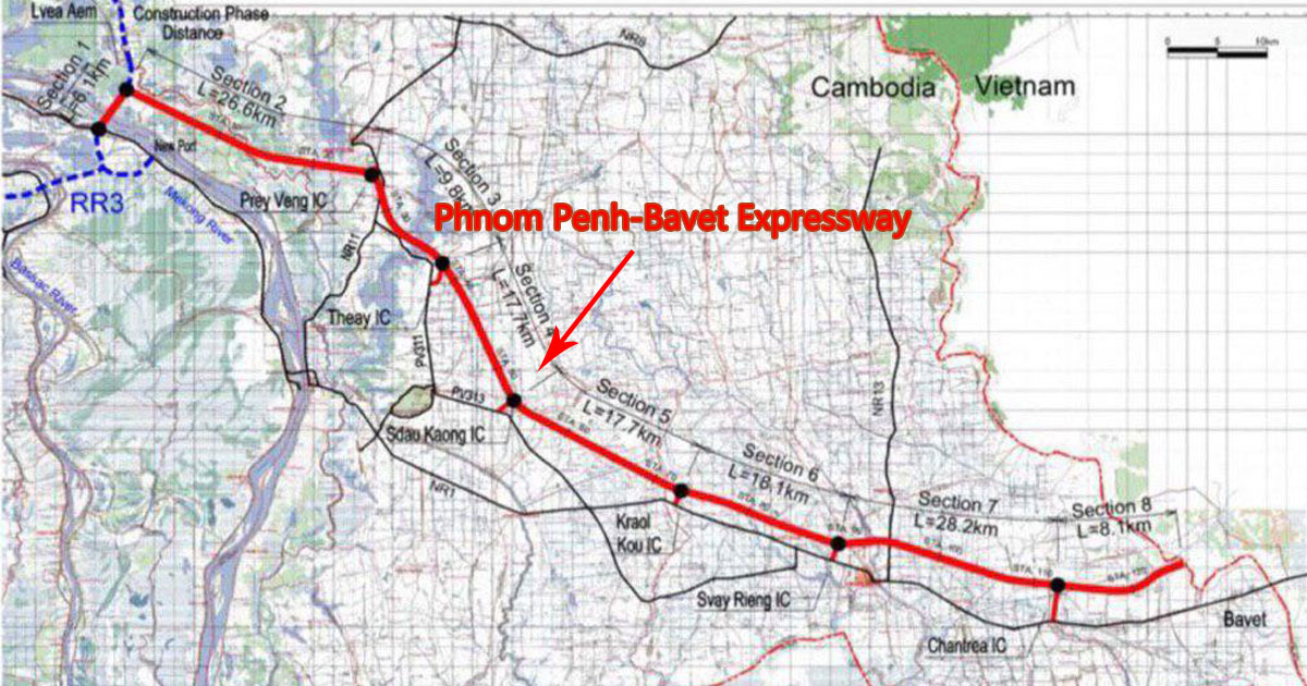 Three Designs Proposed for Phnom Penh-Bavet Expressway