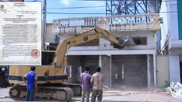 រដ្ឋបាលខេត្តសៀមរាបនឹងរុះរើសំណង់រំលោភលើដីផ្លូវ ដើម្បីស្ថាបនាផ្លូវ ៣៨ខ្សែ