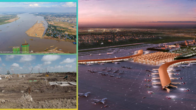 ដីប្រមាណ ៩០ លានម៉ែត្រគូប នឹងប្រើដើម្បីចាក់បំពេញកោះនរា និងព្រលានយន្តហោះភ្នំពេញថ្មី