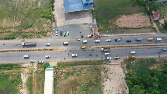 គម្រោងលើកកម្ពស់ផ្លូវជាតិលេខ៣ពីចោមចៅទៅកំពតសម្រេចបានជិតទាំងស្រុងហើយ