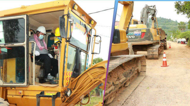 ផ្លូវ៨ ខ្សែនៅខេត្តកែបបើកការដ្ឋានសាងសង់ជាផ្លូវការ