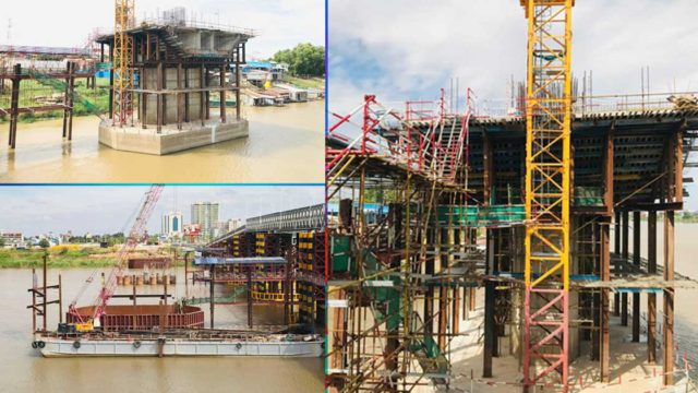 ការដ្ឋានស្ពានបេតុងឫស្សីកែវ-ជ្រោយចង្វា បញ្ចប់បាន ៣៦% ហើយ