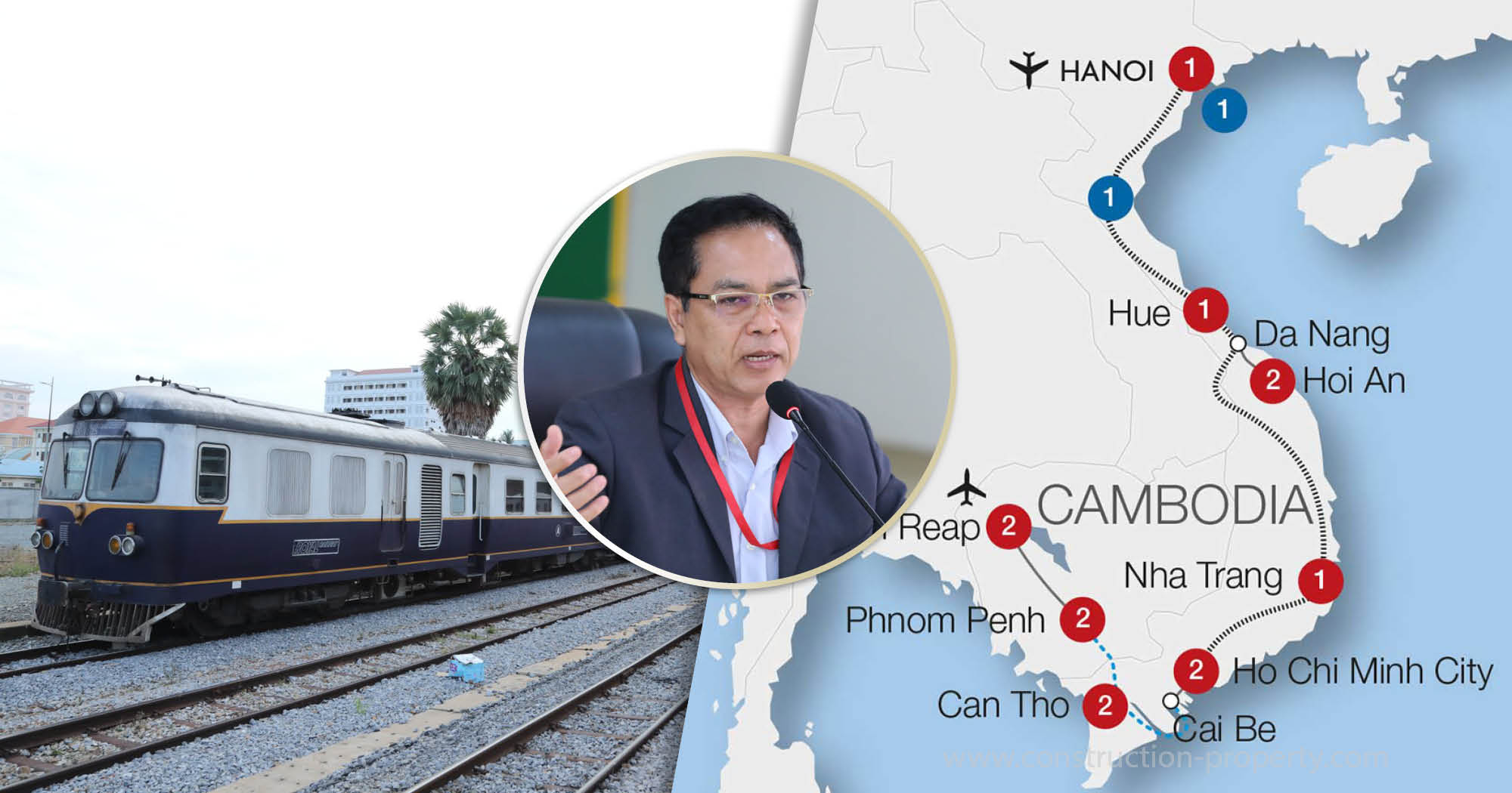 MPWT: Phnom Penh-Bavet Railway Remains Prioritised Infrastructure