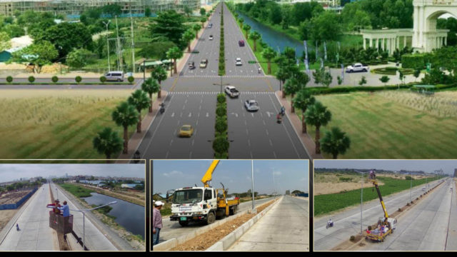 ការដ្ឋានផ្លូវថ្មីទទឹង ៣០ម៉ែត្រពីម្ដុំ Aeon សែនសុខទៅមហាវិថីឈ្នះឈ្នះ សម្រេចបាន ៩០% ហើយ